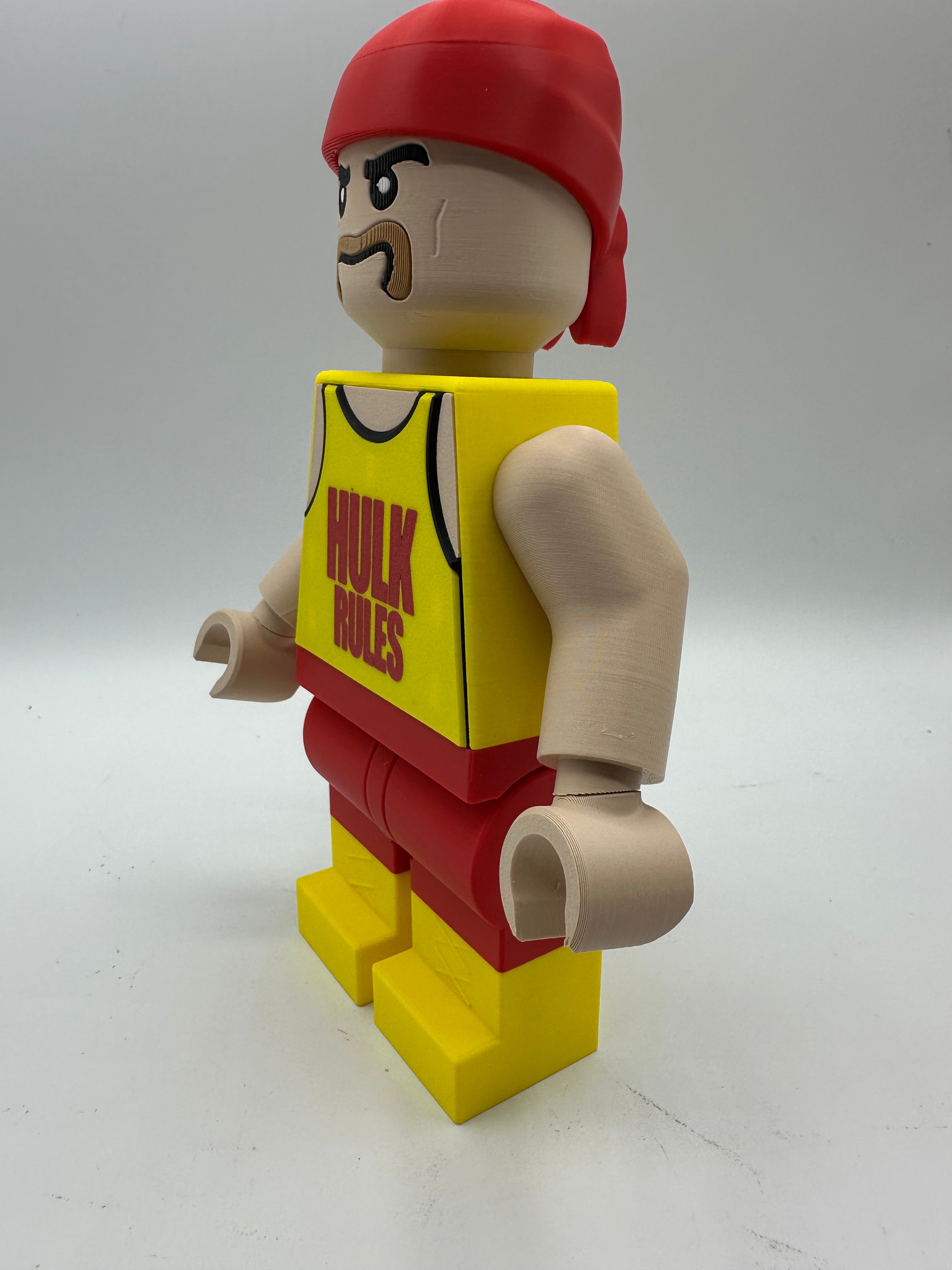 LEGO-inspired Hulk Hogan Display Figure Collectible