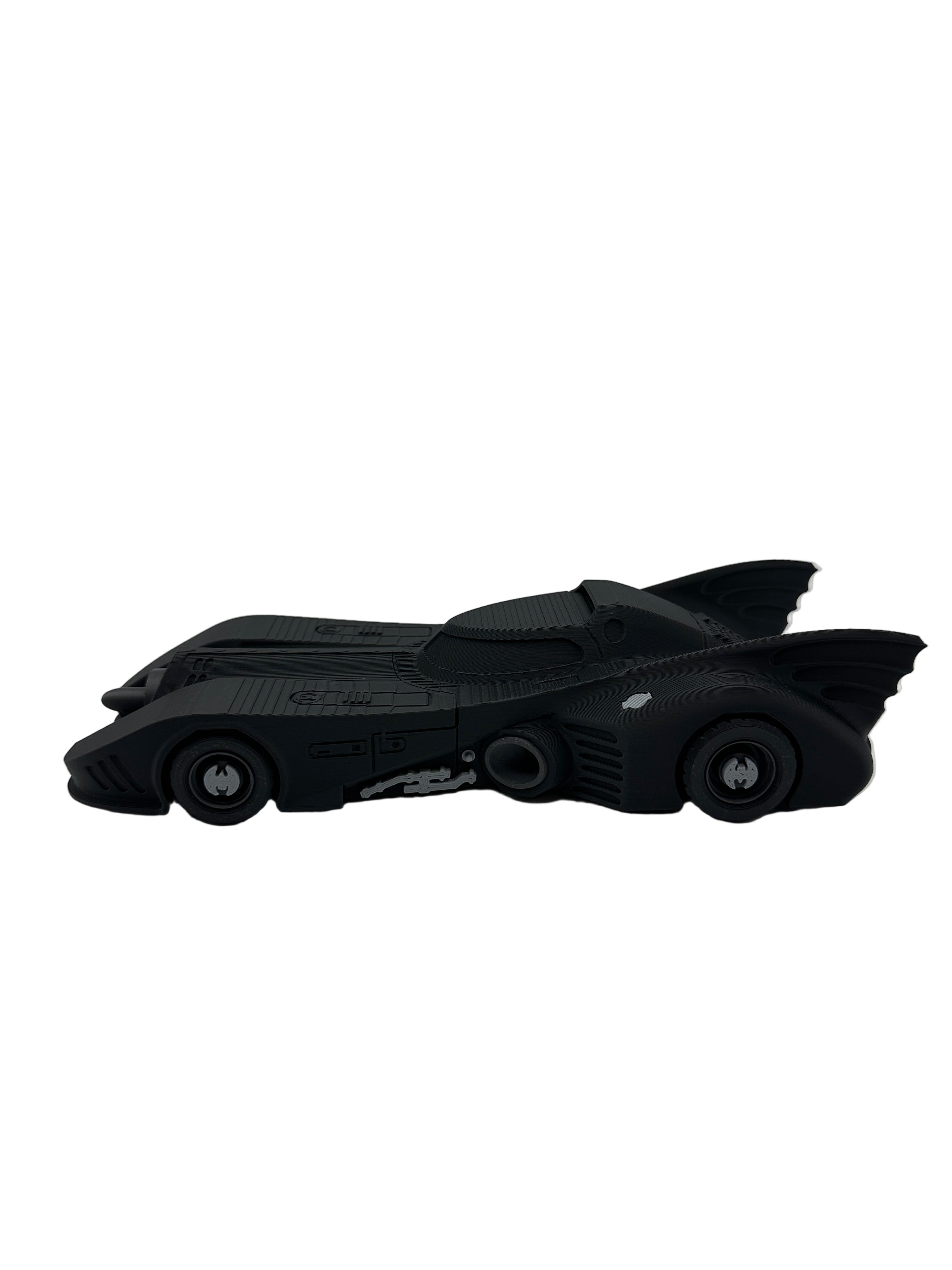Assembled 3D Printed 1989 Batmobile display model compatible with LEGO®

