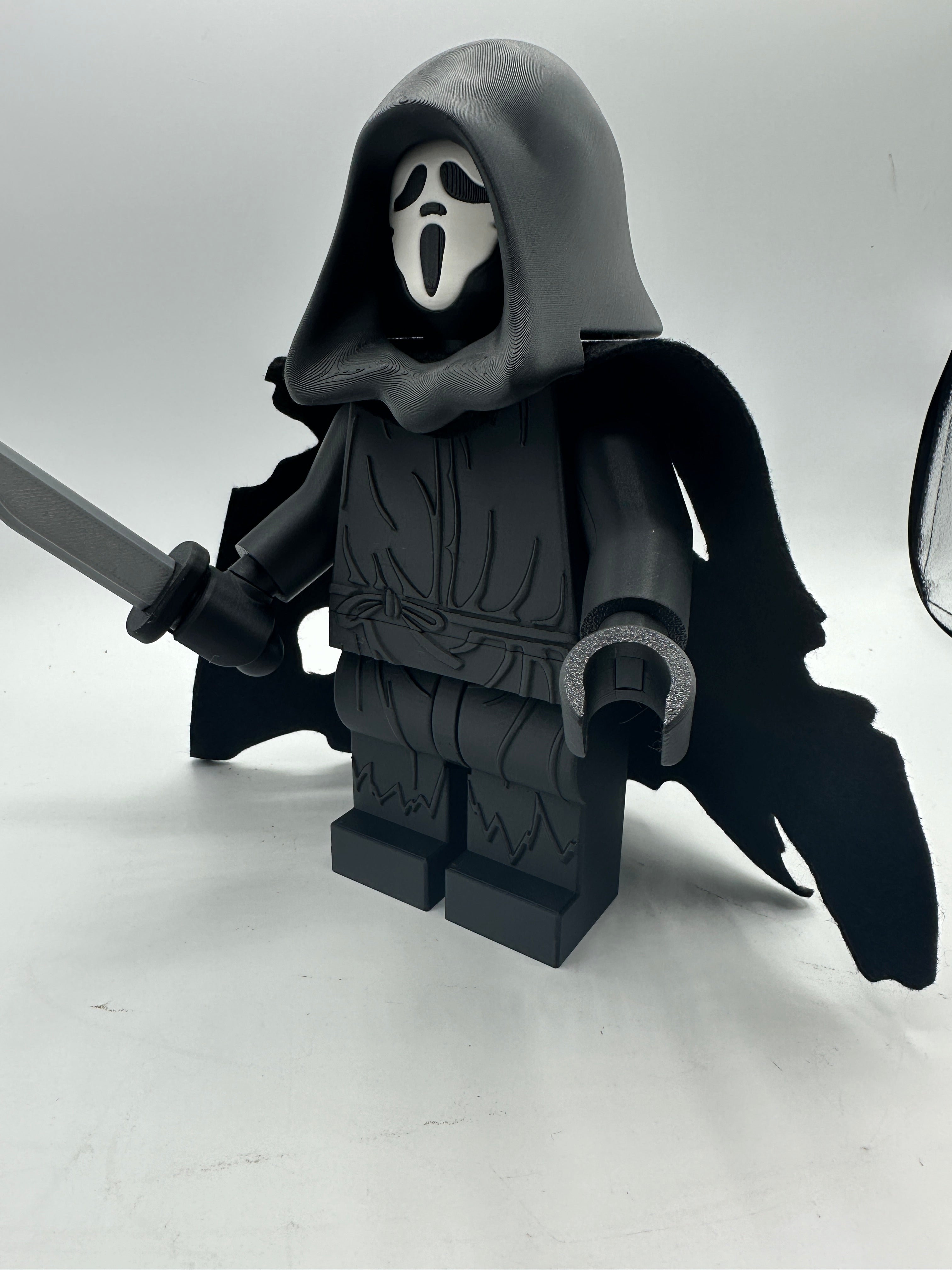 3D Printed Ghost Face Large Scale 8.5"- 9.5" Minifigure