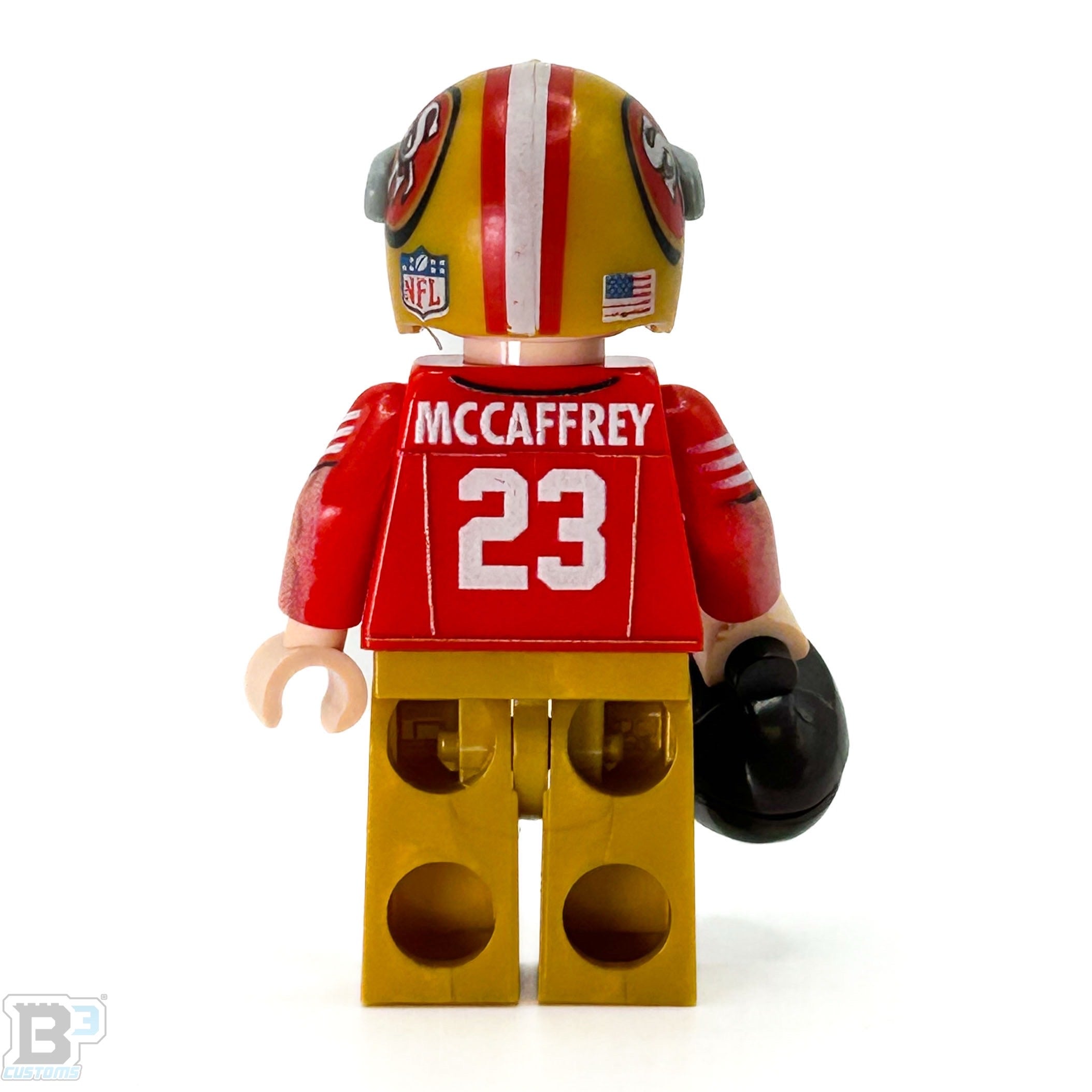 Brickshow Shop Custom LEGO® Minifigure – #23 RB San Francisco Football Player - B3 Customs Collectible