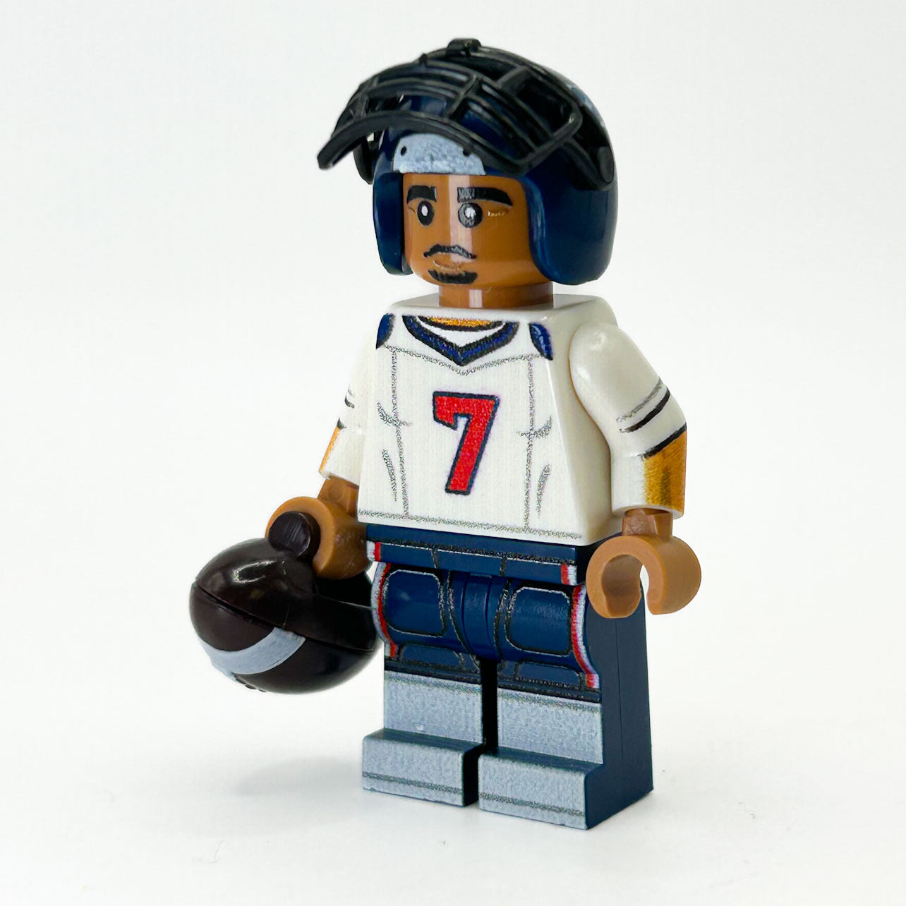 Brickshow Shop Custom LEGO® Minifigure – #7 QB Houston Football Player - B3 Customs Collectible