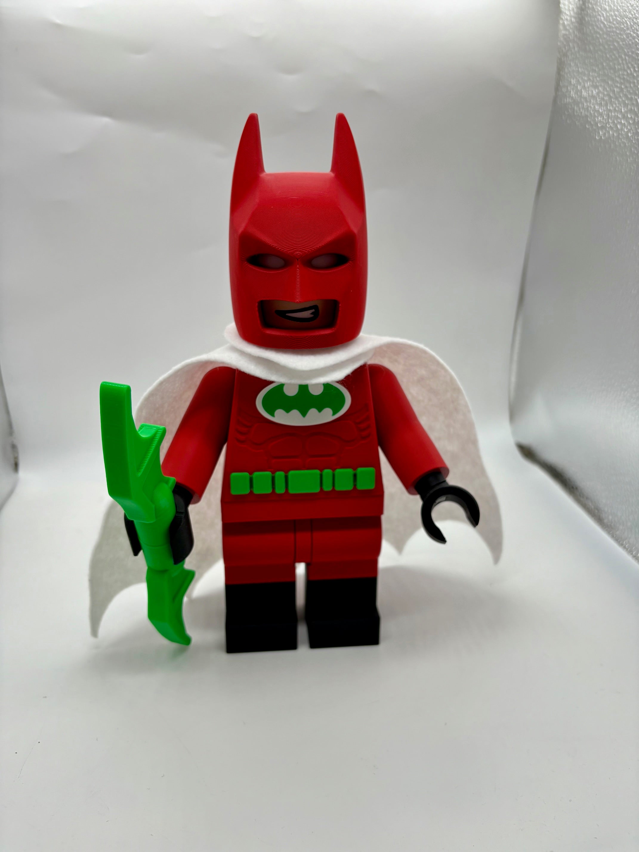 3D Printed DC Batman - Christmas Version Large Scale 8.5"- 9.5" Minifigure