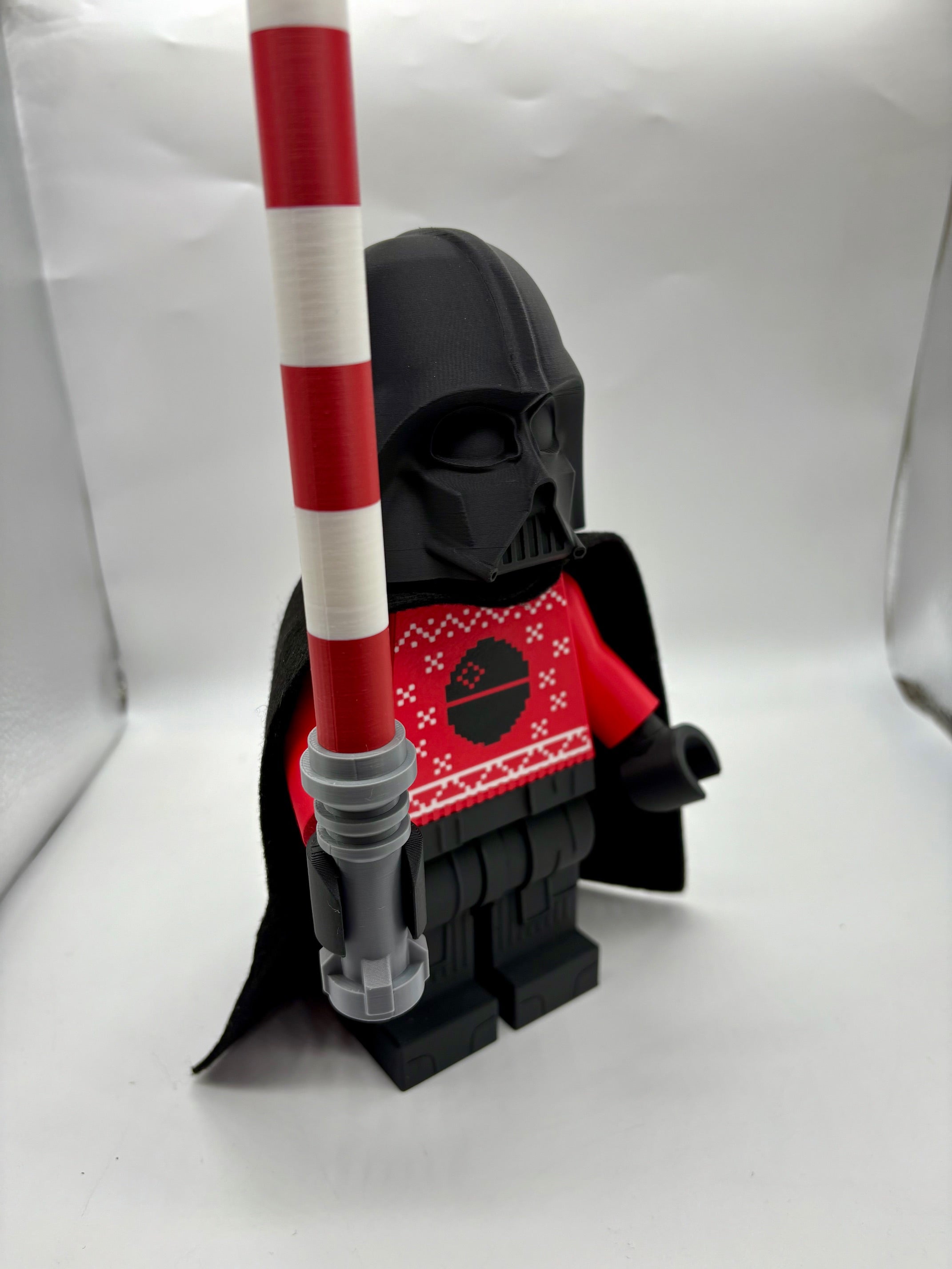 3D Printed Star Wars Darth Vader - Holiday Sweater Version - Large Scale 8.5"- 9.5" Minifigure