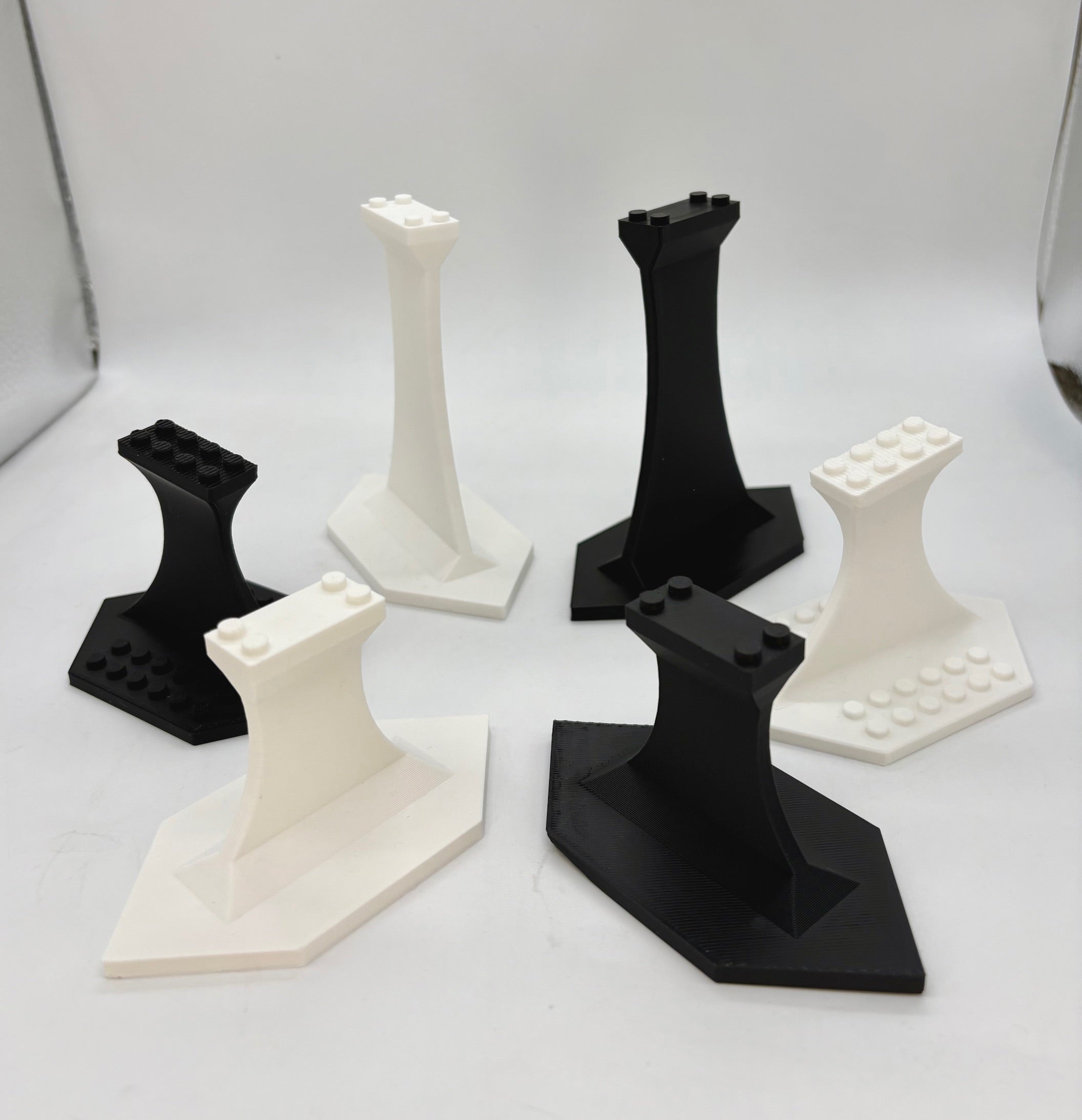 3D Printed LEGO® Brick Stands (Mix Styles & Colors)