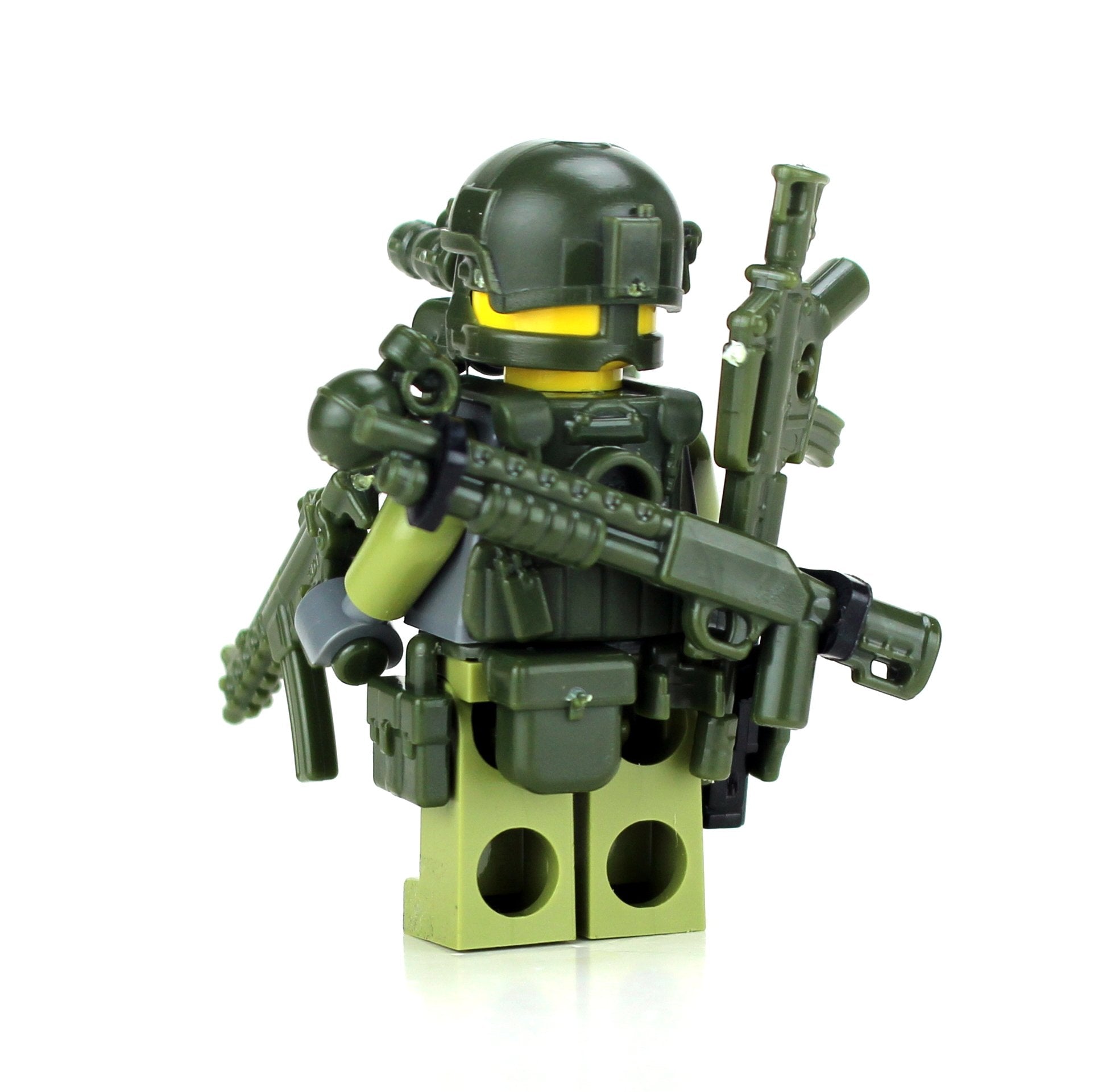 Battle Bricks Special Forces Green Commando Minifigure New