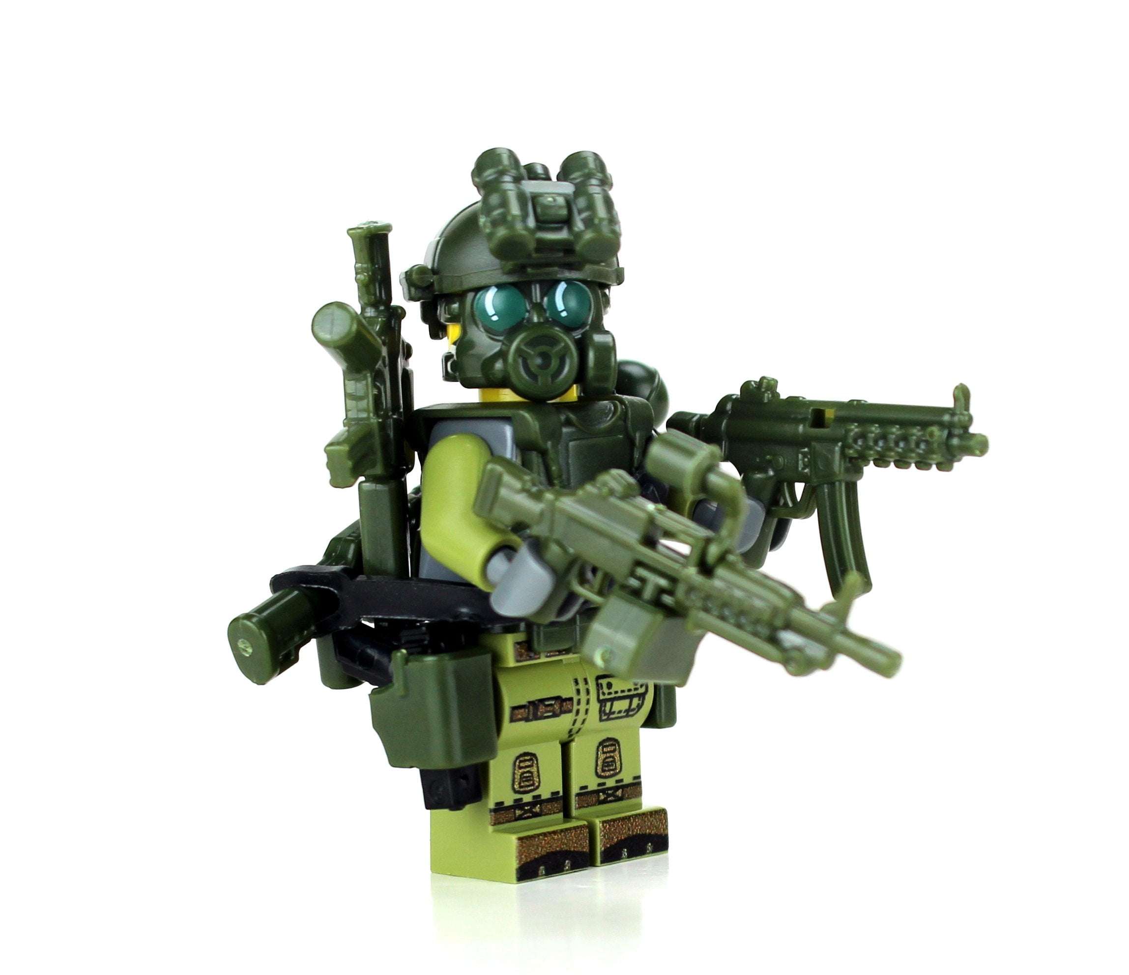 Battle Bricks Special Forces Green Commando Minifigure New