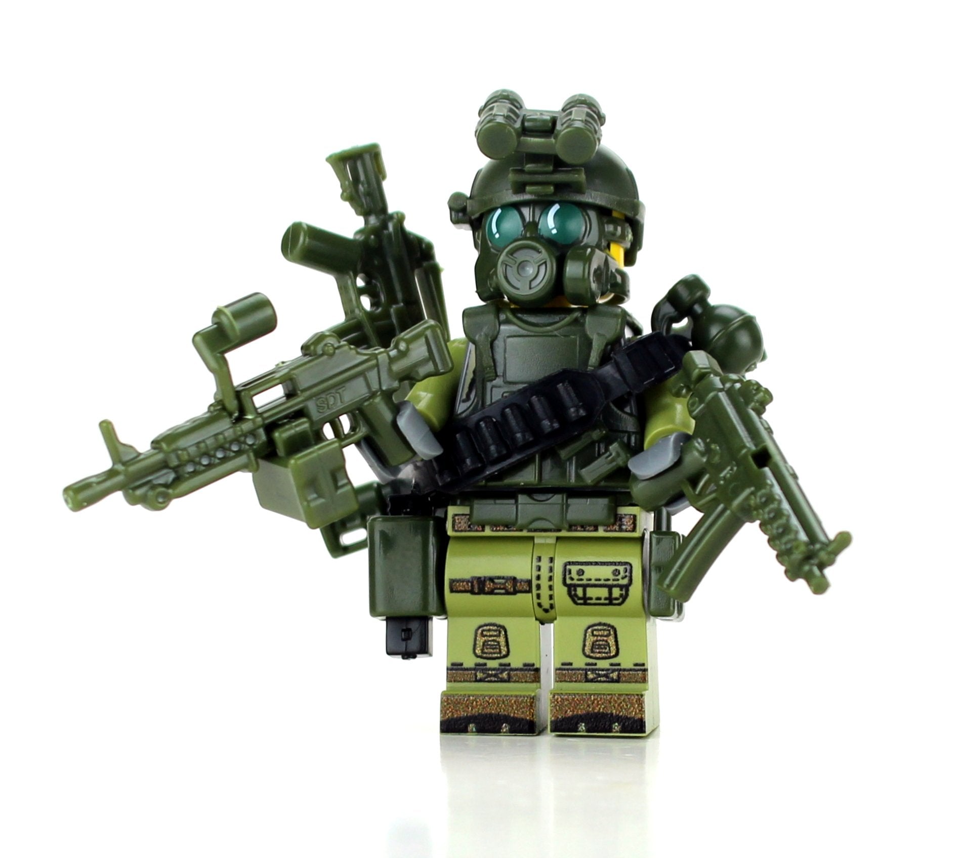 Battle Bricks Special Forces Green Commando Minifigure New