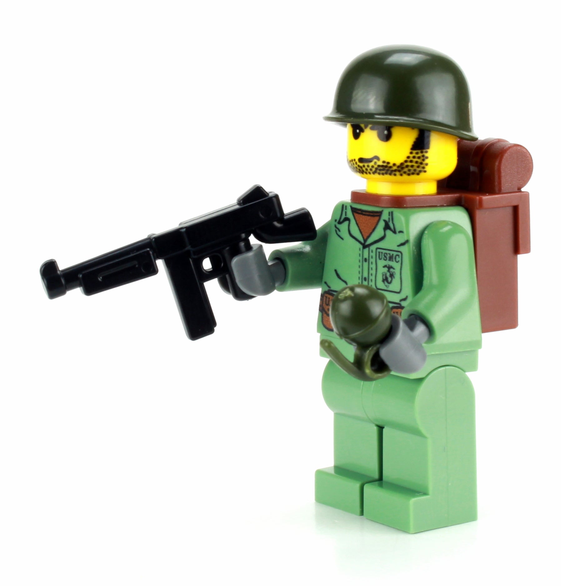 Battle Bricks WW2 Marine Soldier Minifigure