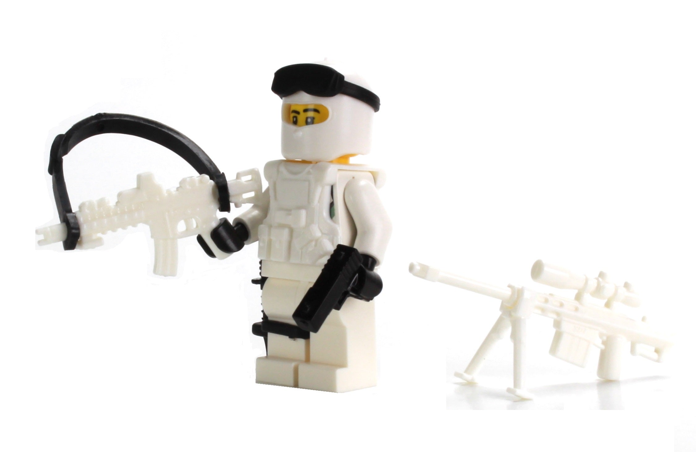 Battle Bricks Custom Special Forces Winter Army Commando Minifigure New