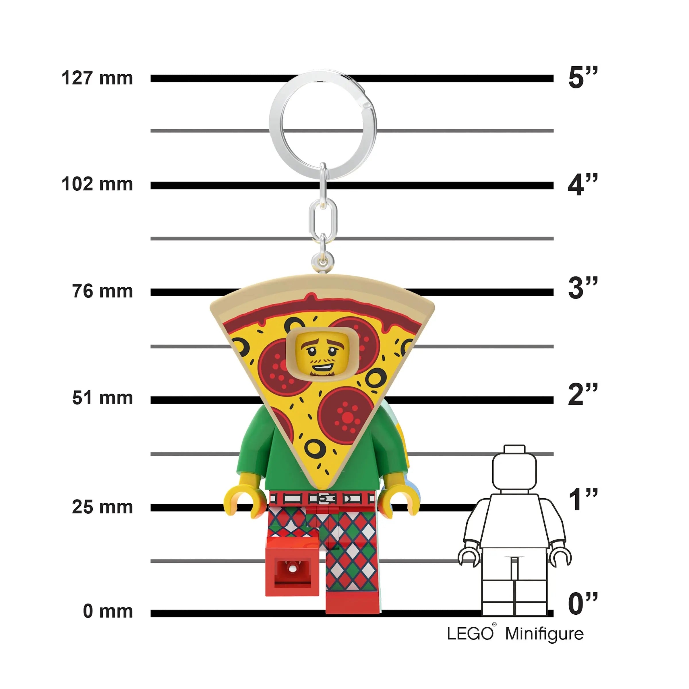 LEGO® Keychain Light - Pizza Costume Guy (KE176H)