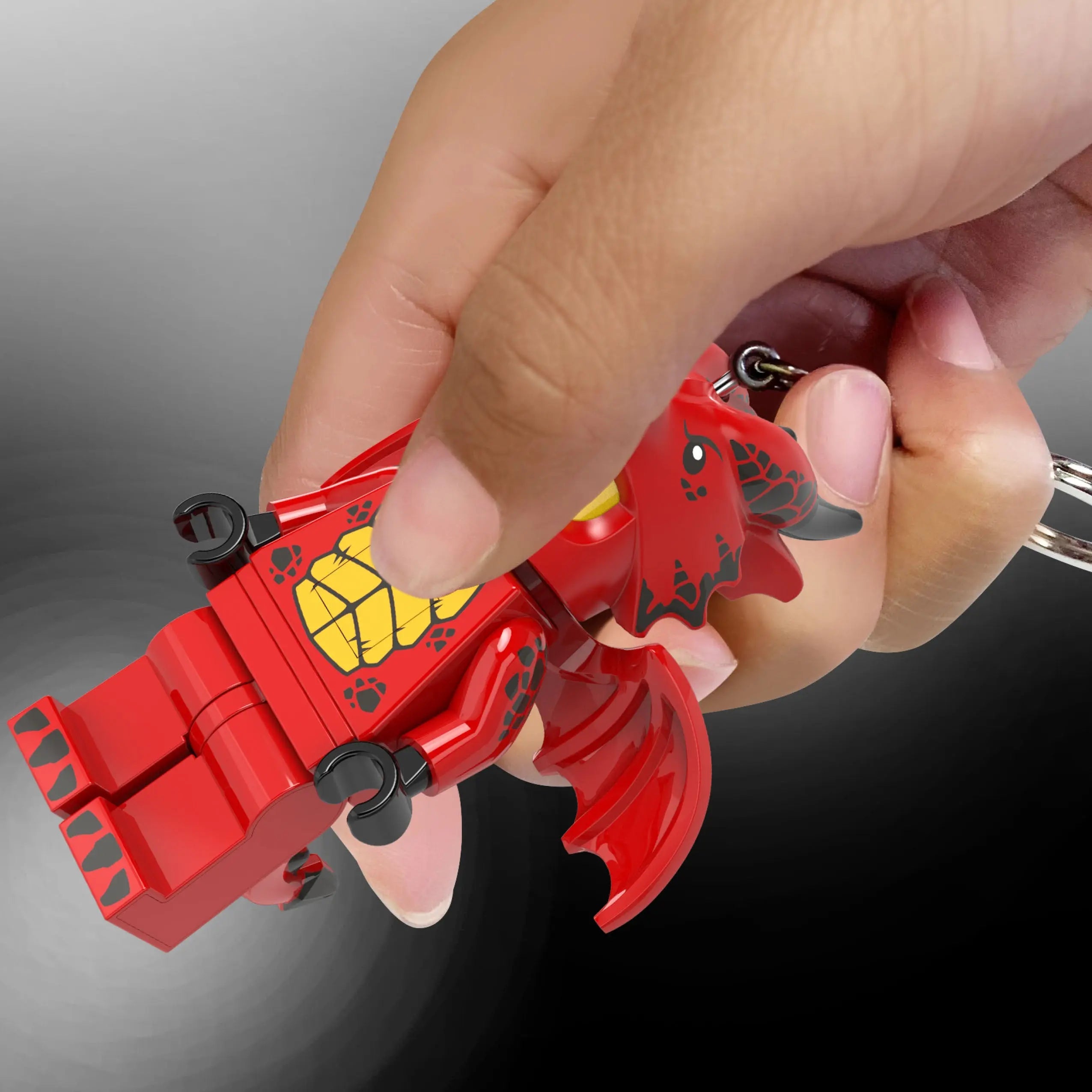 LEGO® Large 3 Inch Tall Figure Keychain Light - Dragon Suit Guy (KE196H)