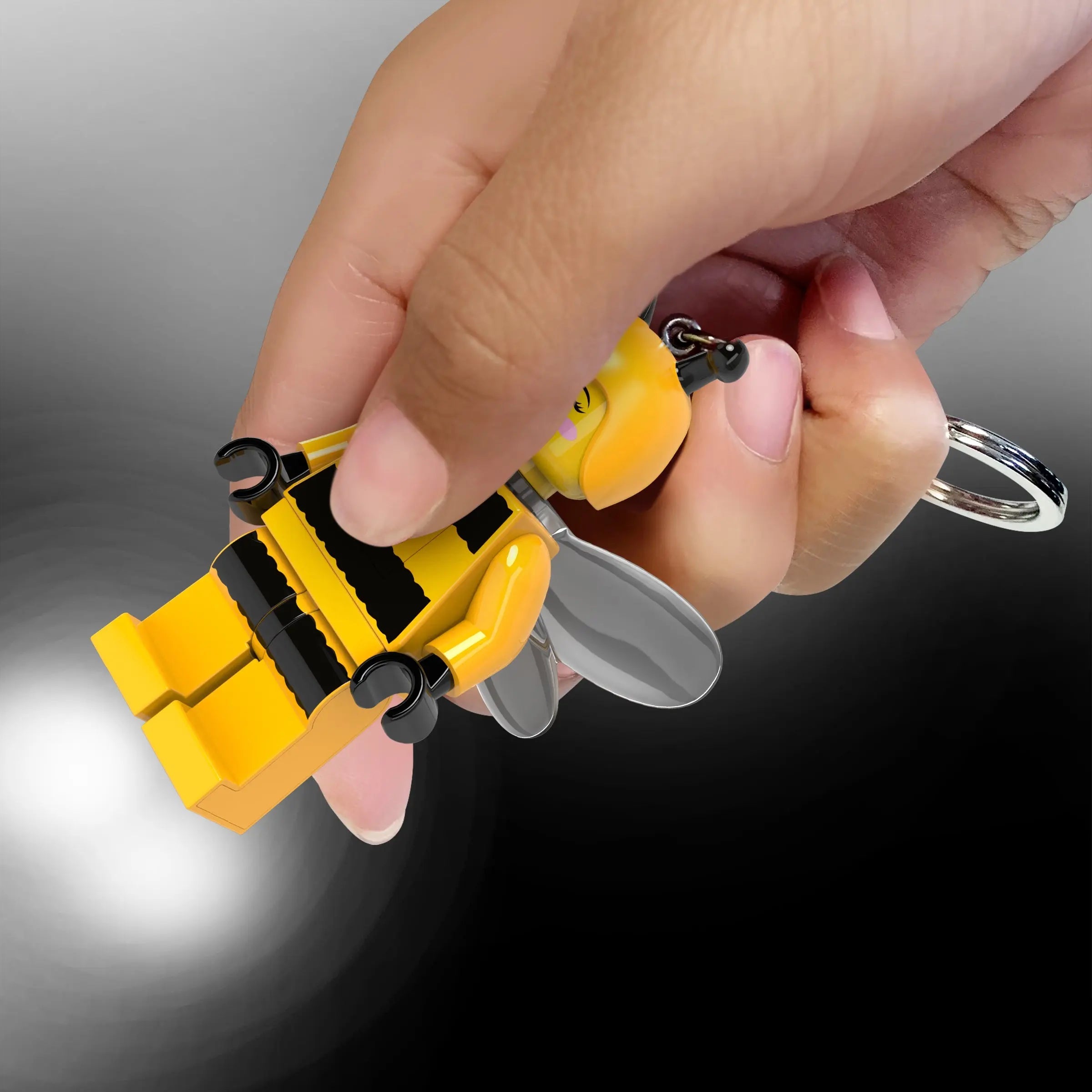 LEGO® Large 3 Inch Tall Figure Keychain Light - Light Bumble (KE211H)
