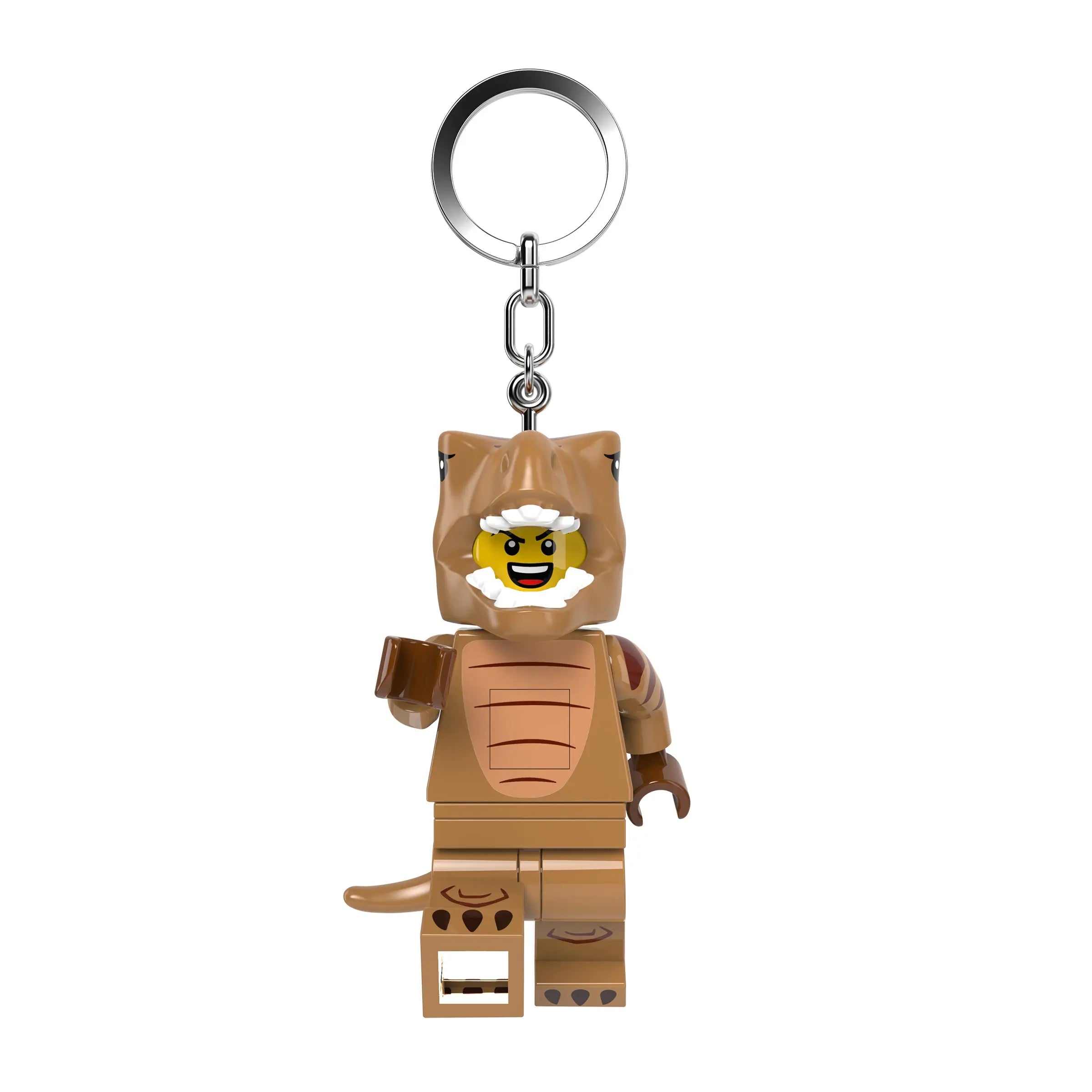 LEGO® Large 3 Inch Tall Figure Keychain Light - T-Rex Costume Fan (KE237H)