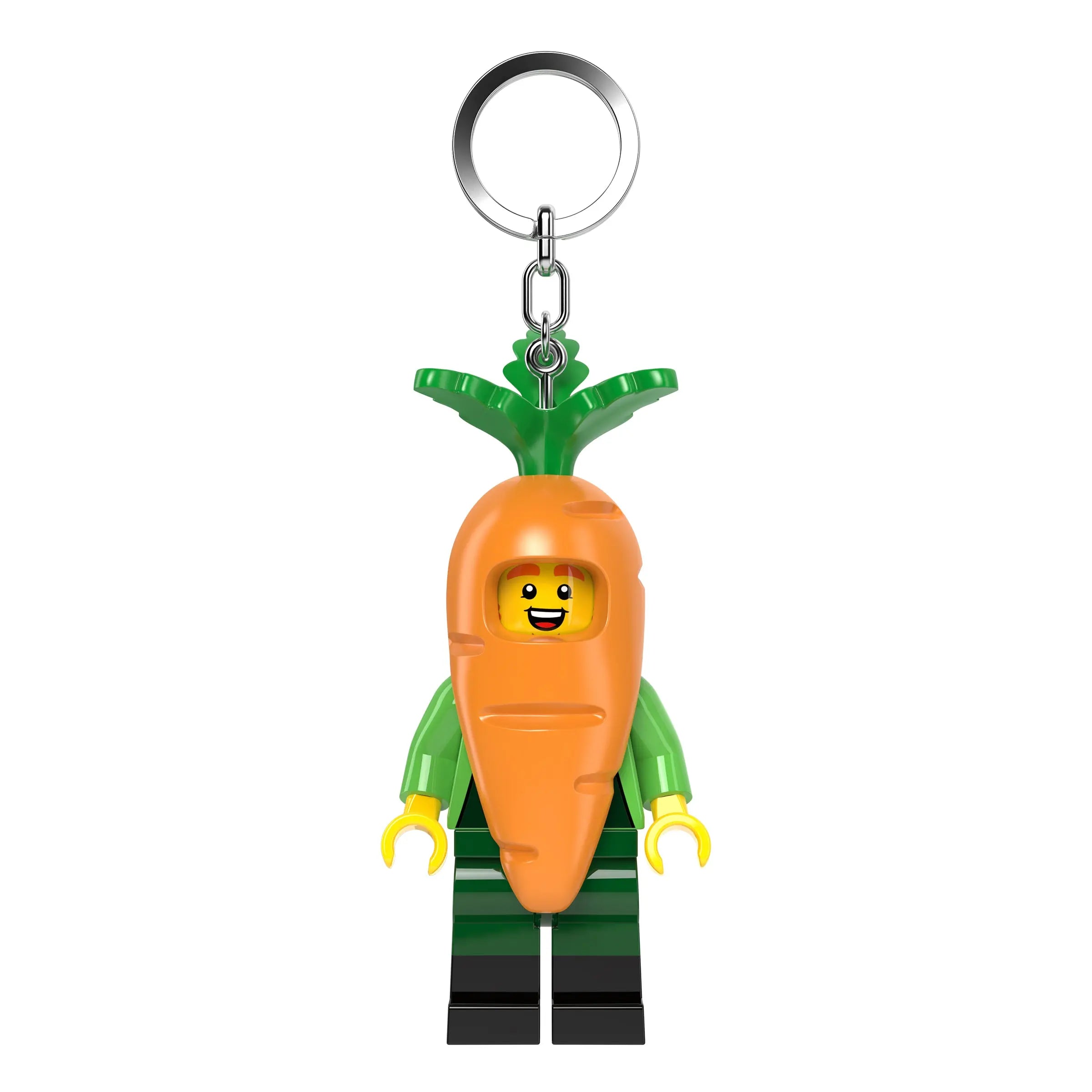 LEGO® Large 3 Inch Tall Figure Keychain Light - Light Carrot Mascot (KE239H)