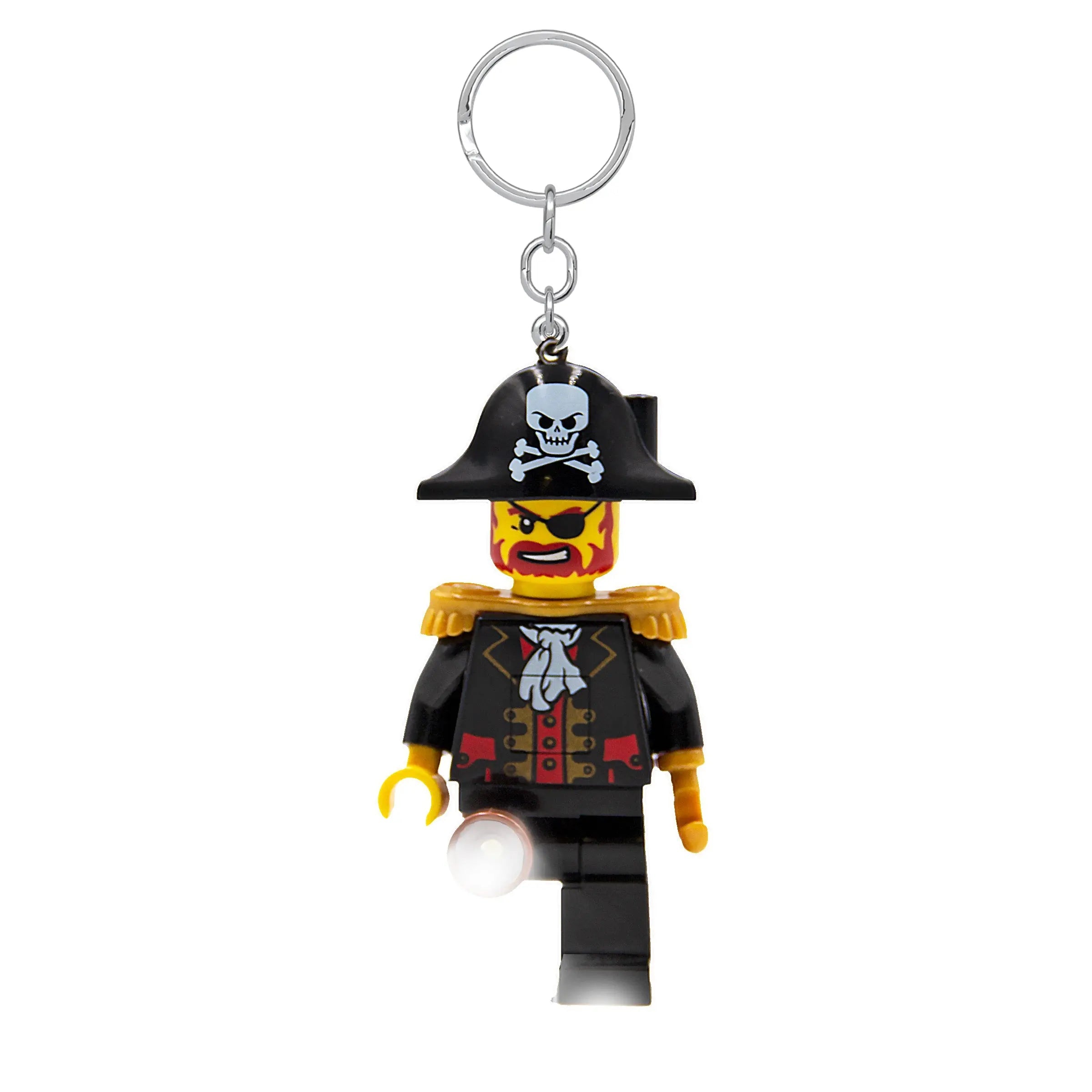 LEGO® Large 3 Inch Tall Figure Keychain Light - Captain Blackbeard (KE23H)