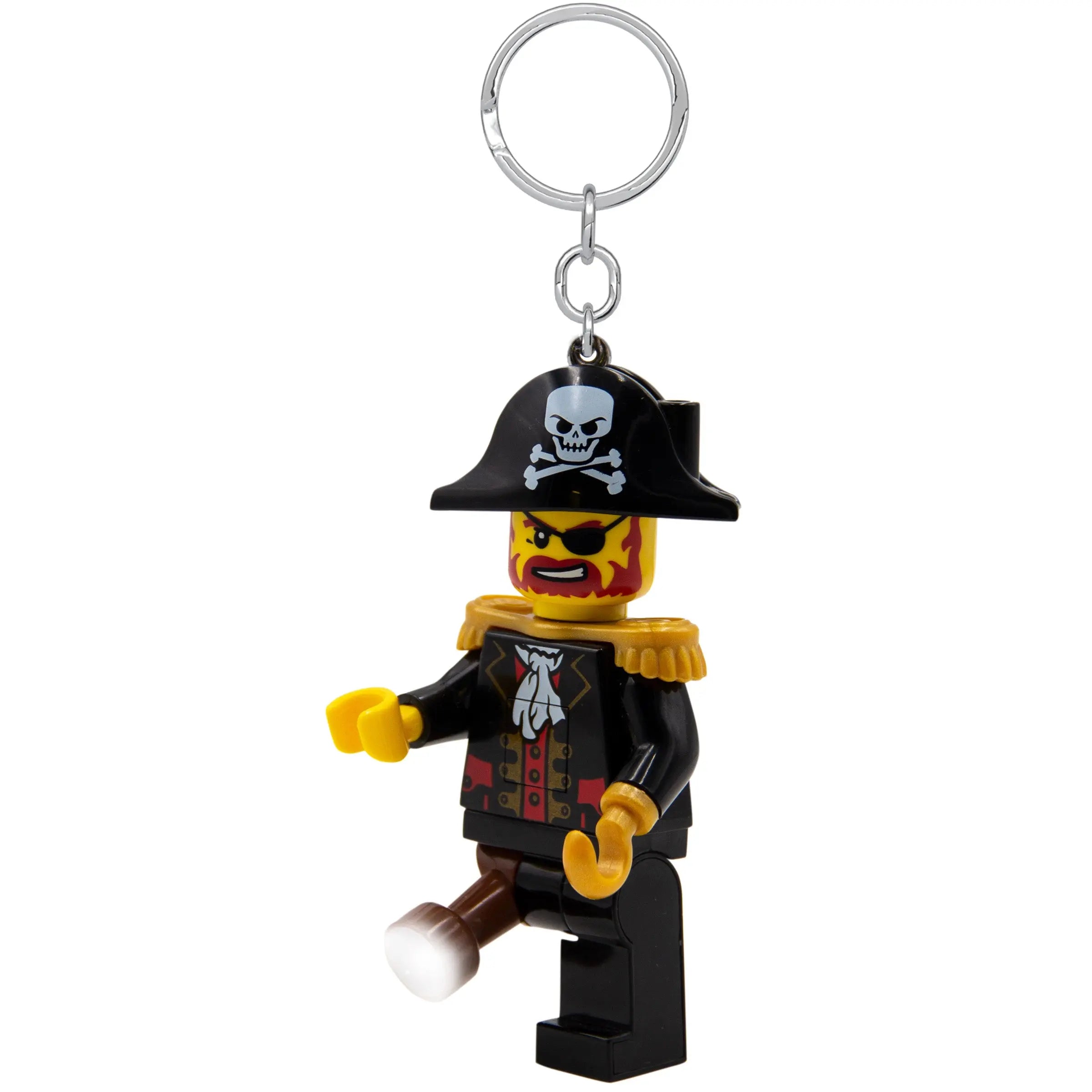 LEGO® Large 3 Inch Tall Figure Keychain Light - Captain Blackbeard (KE23H)
