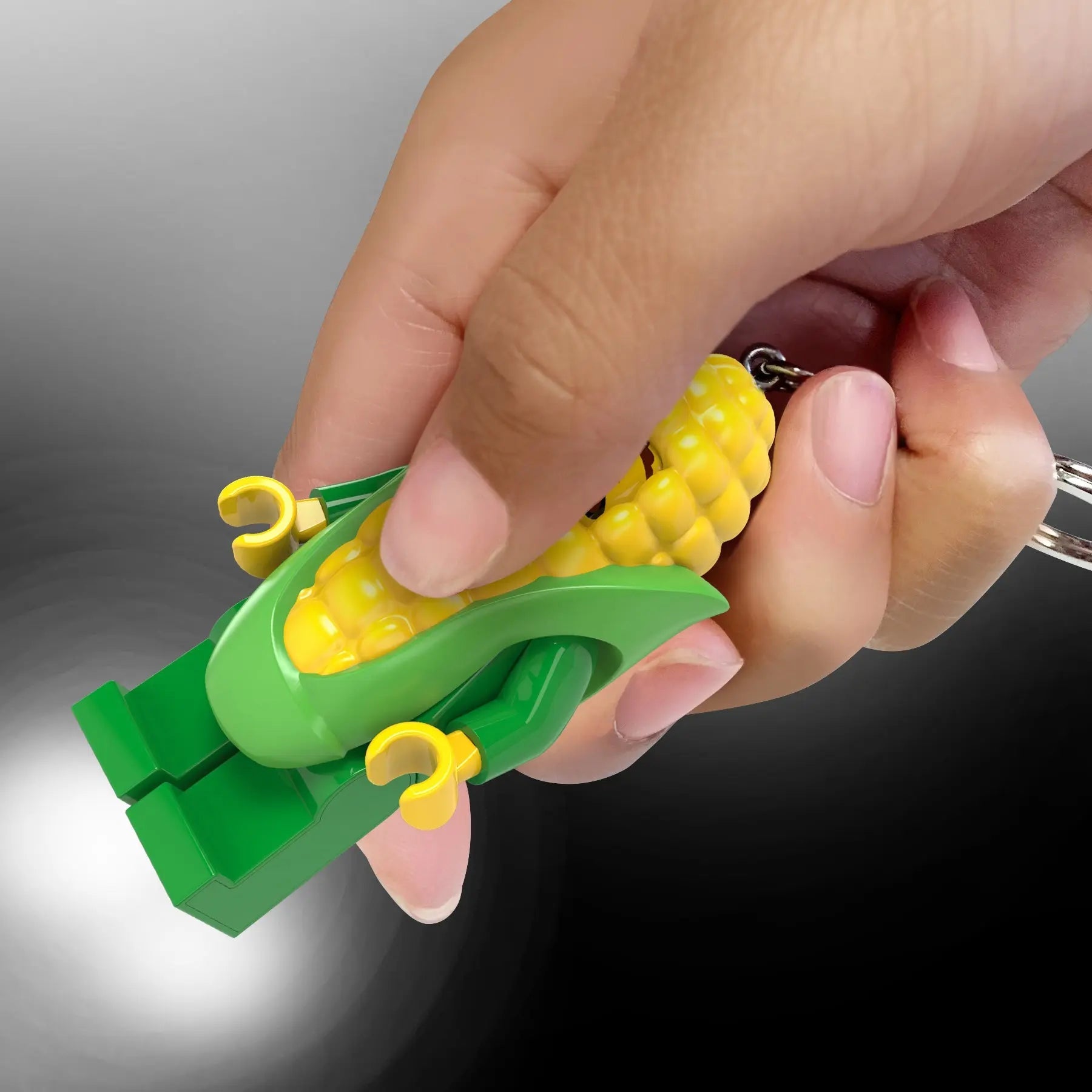 LEGO® Large 3 Inch Tall Figure Keychain Light - Corn Cob Guy (KE242H)