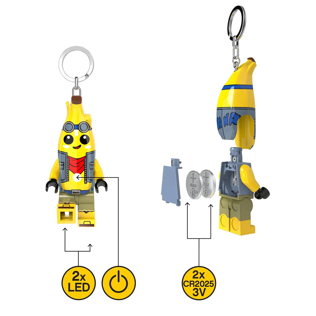 LEGO® Fortnite® Adventure Peely Keychain Light (KE252H), alternate view 4