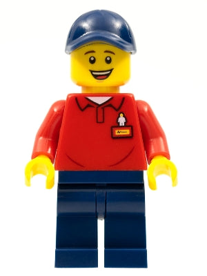 Preowned LEGO® Minifigure – LEGOLAND Parks LLP019 LEGOLAND Park Worker Male Smiling Dark Bl
