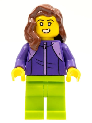 Preowned LEGO® Minifigure – LEGOLAND Parks LLP020 LEGOLAND Park Female w/Reddish Brown Mid-