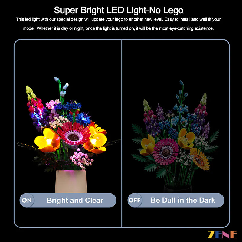 LEGO Light Kit for Flower Wildflower Bouquet 10313