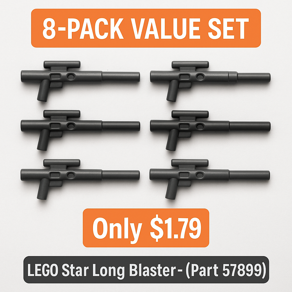 LEGO® Star Wars Long Blaster – 8-Pack Value Set (Part 57899)