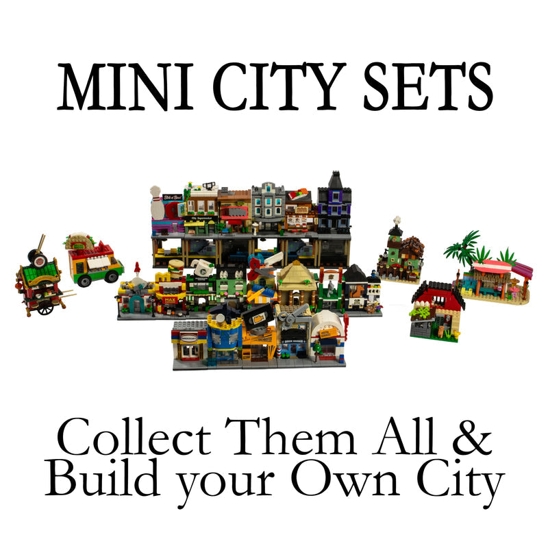 Brickloot Mini City - Grocery Store Brick Set
