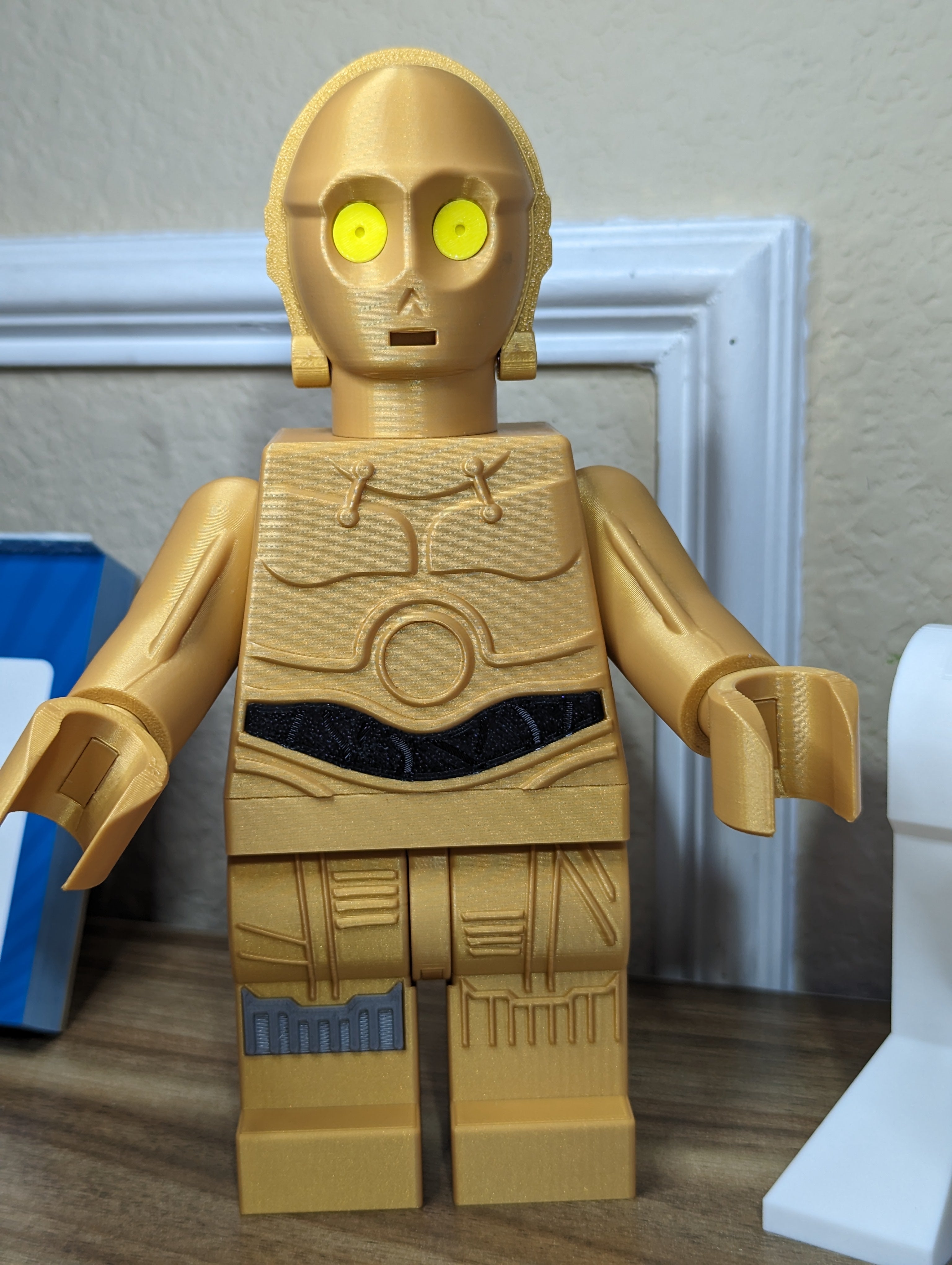 3D Printed Star Wars C-3PO Large Scale 8.5"- 9.5" Minifigure