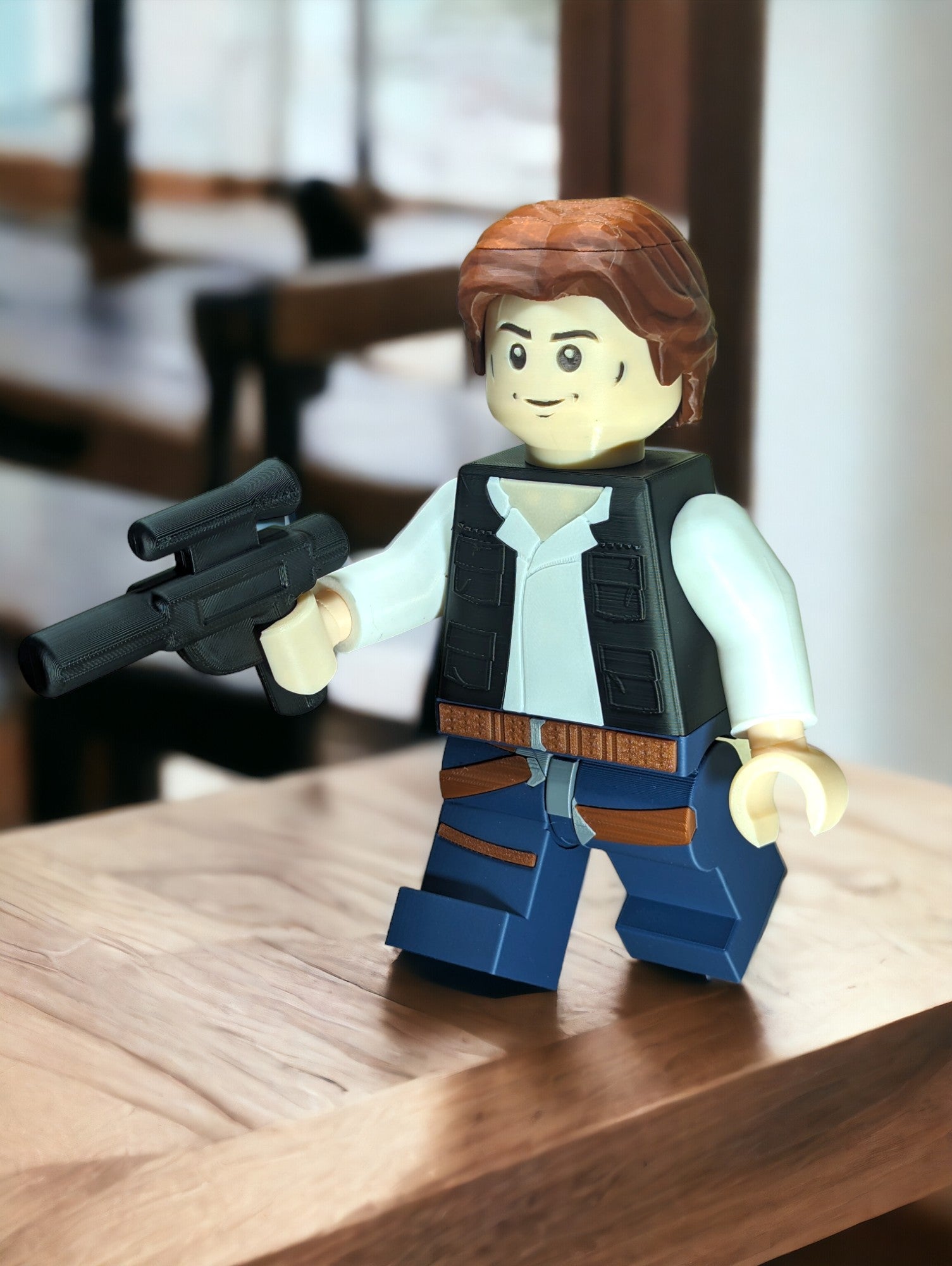 3D Printed Star Wars Han Solo Large Scale 8.5"- 9.5" Minifigure