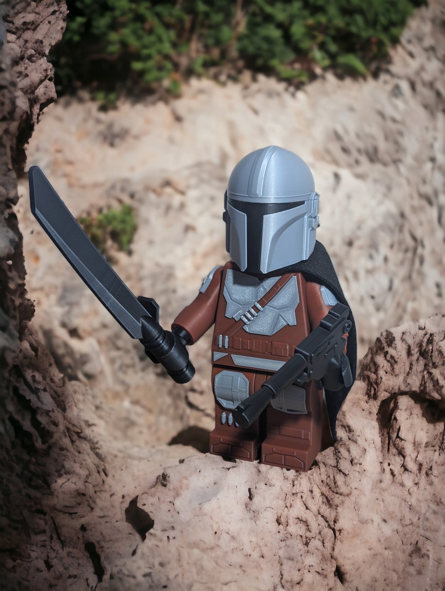 3D Printed Star Wars The Mandalorian Large Scale 8.5"- 9.5" Minifigure