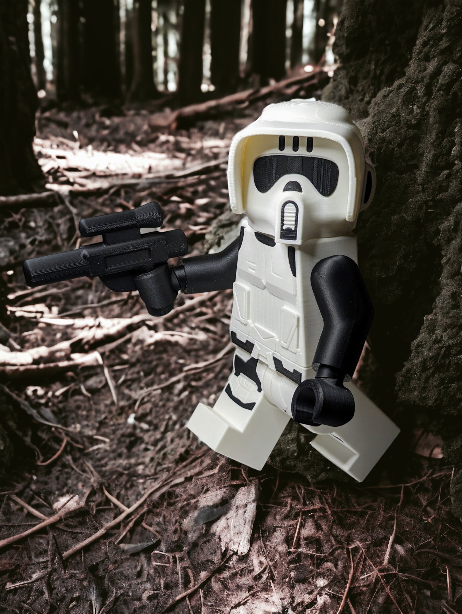 3D Printed Star Wars Scout Trooper Large Scale 8.5"- 9.5" Minifigure