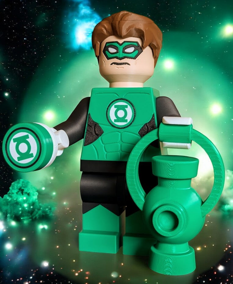 3D Printed Green Lantern Large Scale 8.5"- 9.5" Minifigure