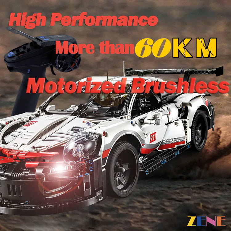 Power Functions Kit for LEGO Porsche 911 RSR #42096 (High Performance Brushless Motorized RC)