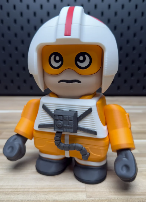 3D Printed Star Wars Rebel Pilot Medium Scale 6"- 8" Chunk