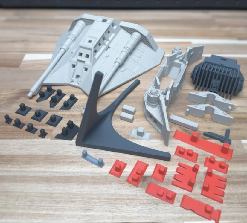3D Printed Star Wars T-47 Snowspeeder Kit