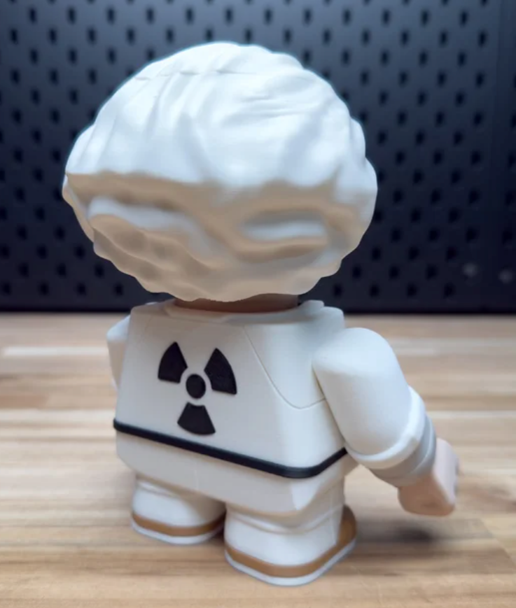 3D Printed Dr. Emmett Lathrop Brown Medium Scale 6"- 8" Chunk