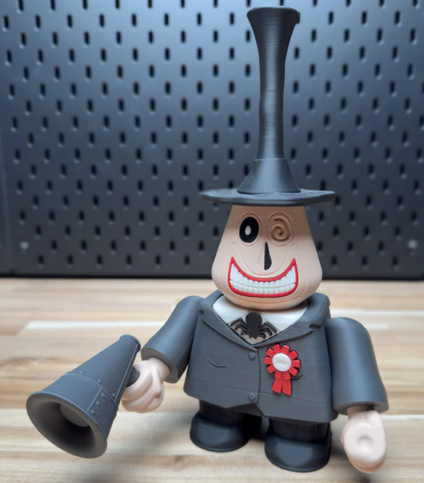 3D Printed Mayor of Halloween Town Medium Scale 6"- 8" Chunk