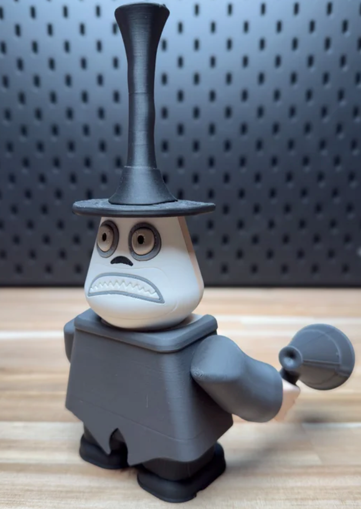 3D Printed Mayor of Halloween Town Medium Scale 6"- 8" Chunk