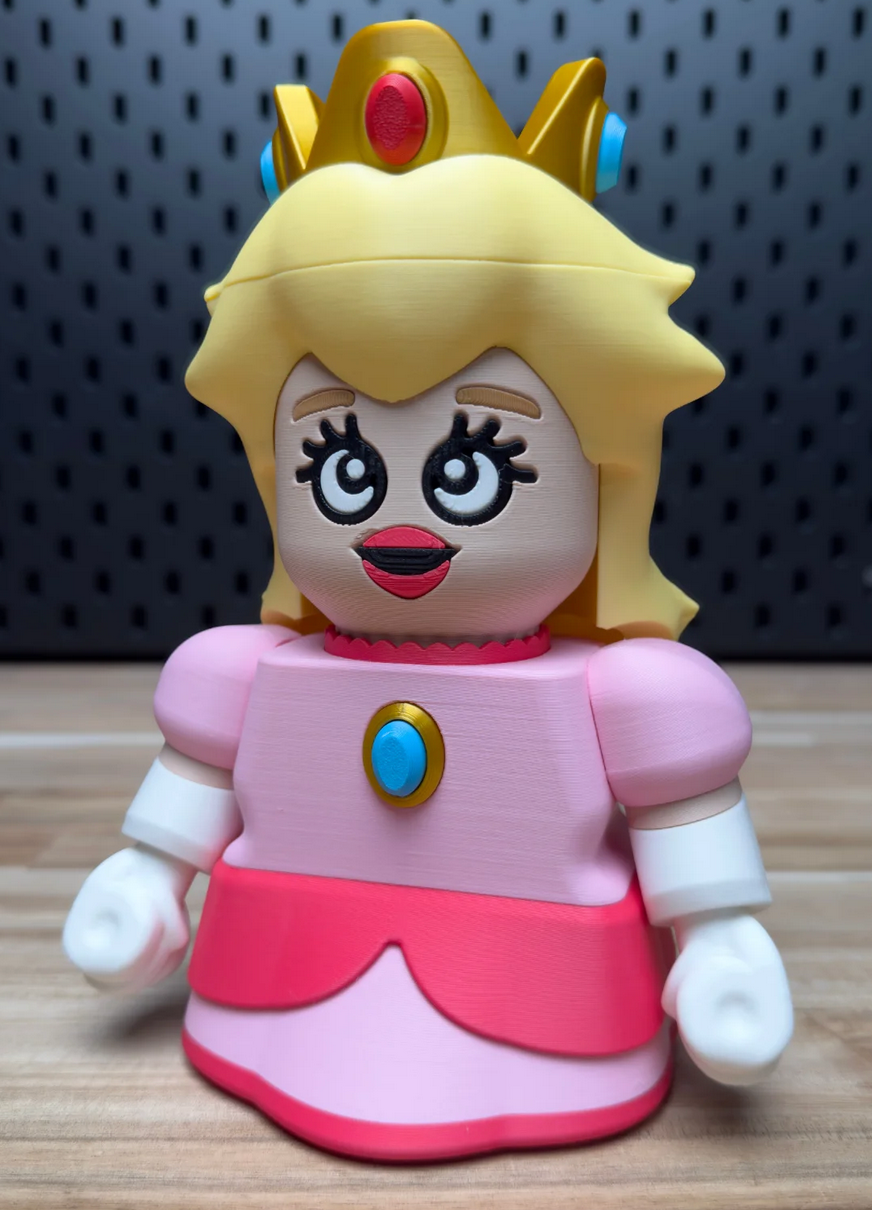 3D Printed Princess Peach Medium Scale 6"- 8" Chunk