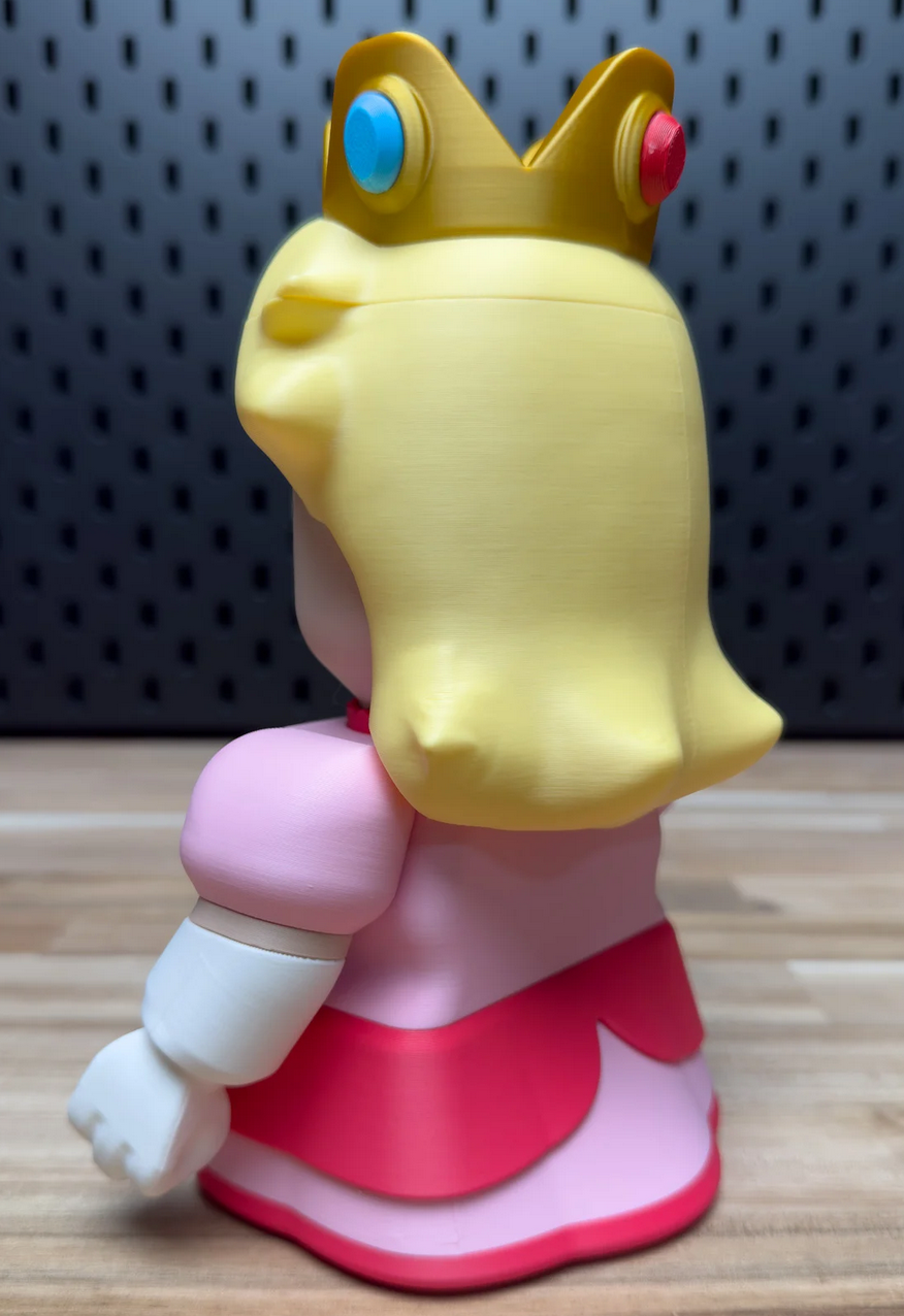 3D Printed Princess Peach Medium Scale 6"- 8" Chunk