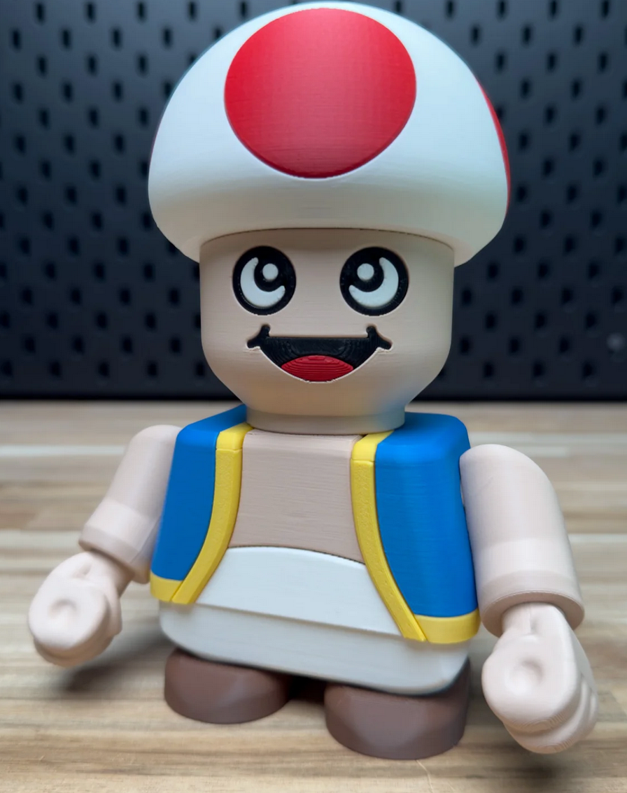 3D Printed Toad Medium Scale 6"- 8" Chunk