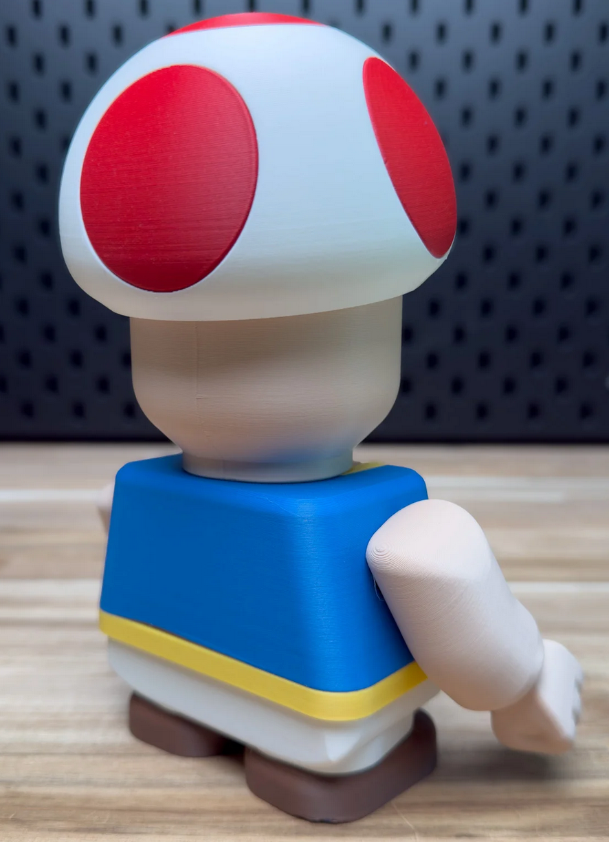 3D Printed Toad Medium Scale 6"- 8" Chunk