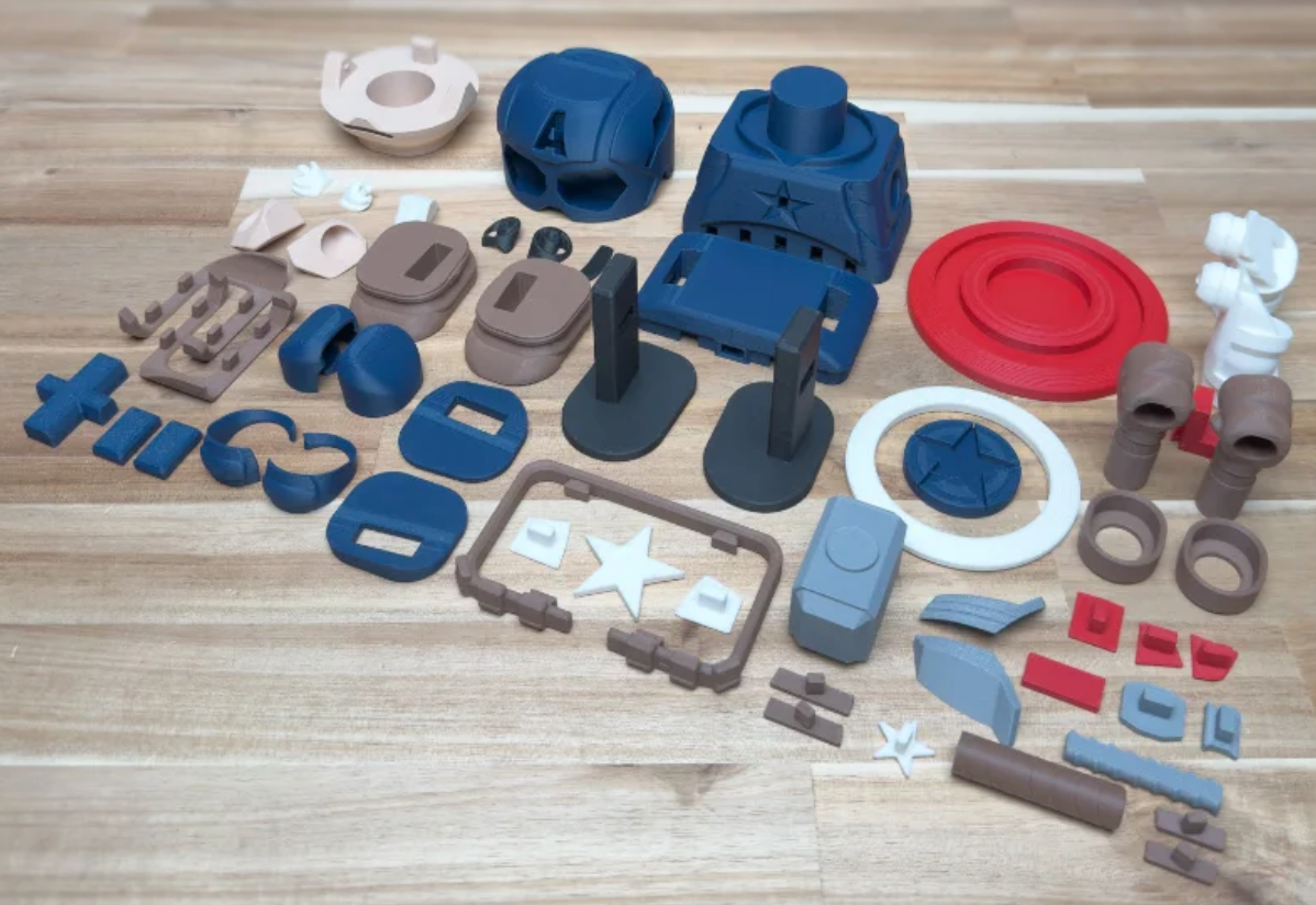 3D Printed Marvel Captain America Medium Scale 6"- 8" Chunk