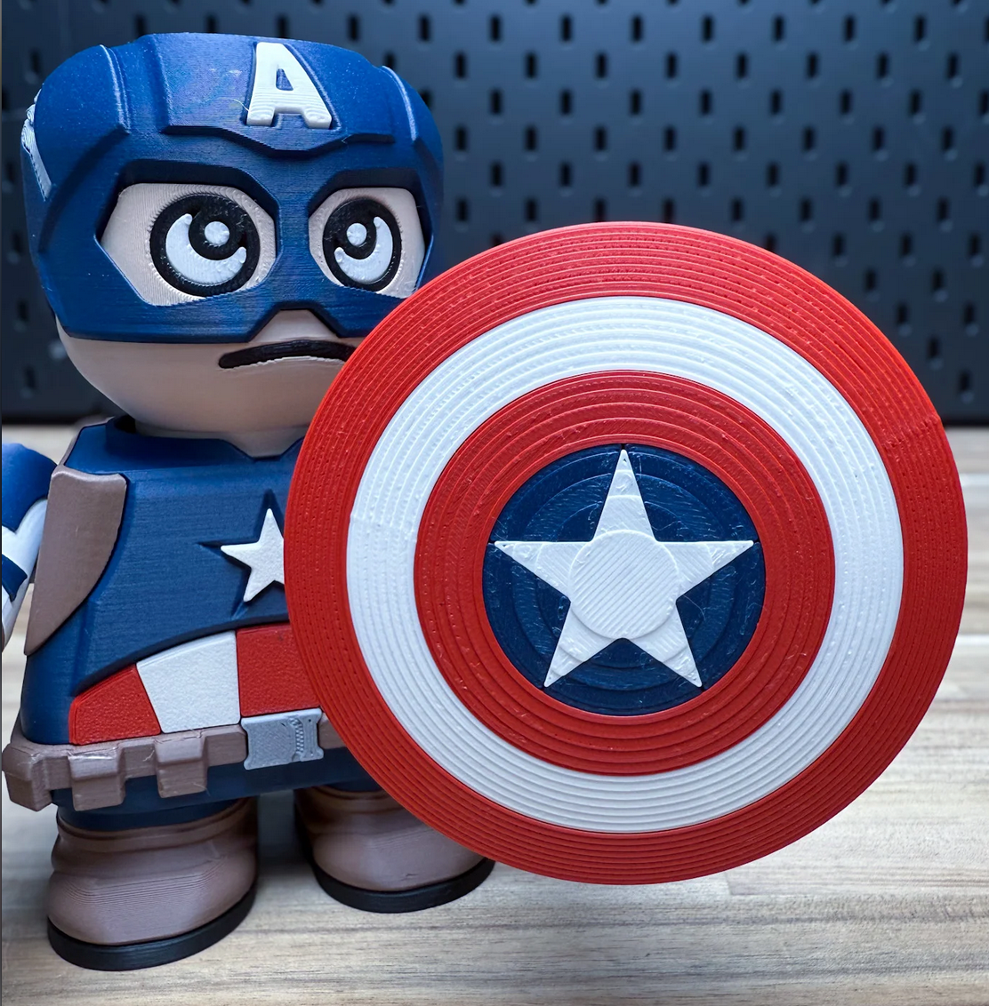 3D Printed Marvel Captain America Medium Scale 6"- 8" Chunk