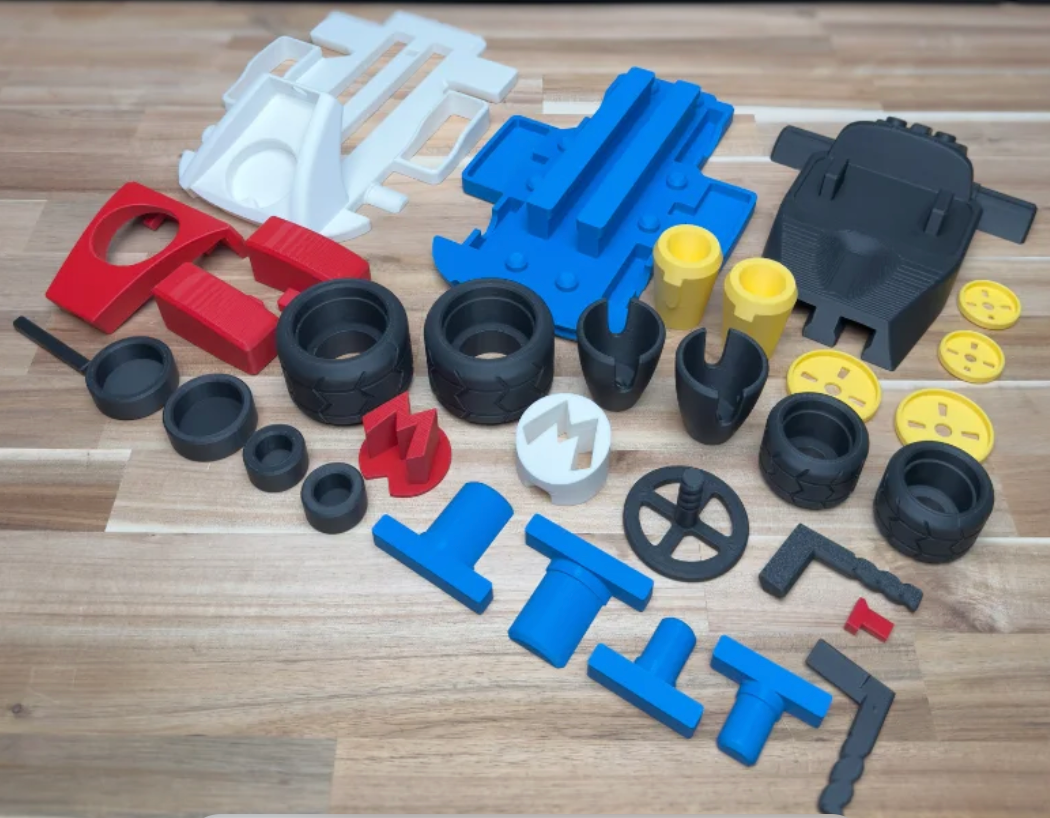 3D Printed Mario Go-Kart Medium Scale 6"-8" Kit