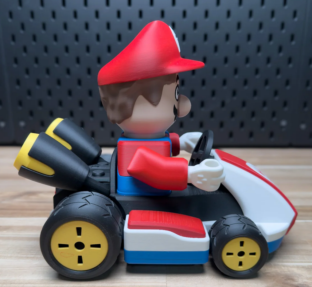 3D Printed Mario Go-Kart Medium Scale 6"-8" Kit