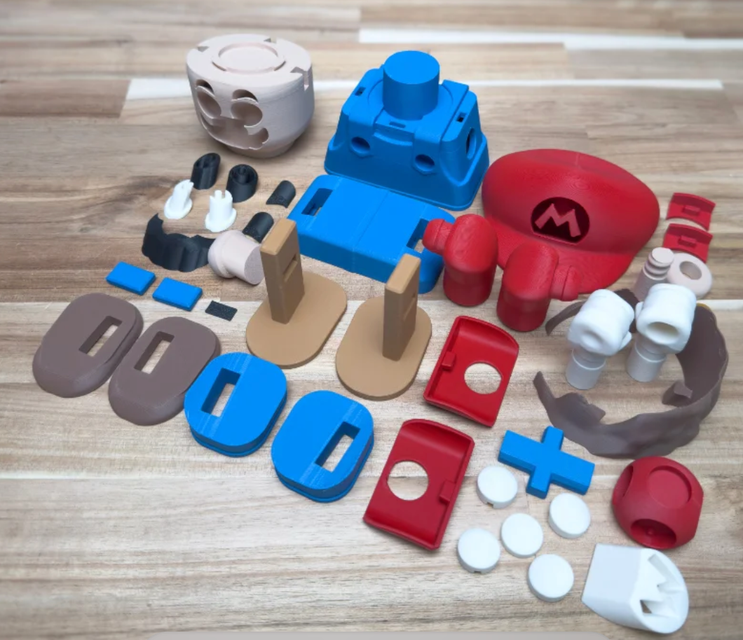 3D Printed Mario Bros™ Mario Medium Scale 6"-8" Chunk