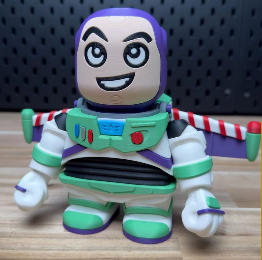 3D Printed Buzz Lightyear Medium Scale 6"-8" Chunk