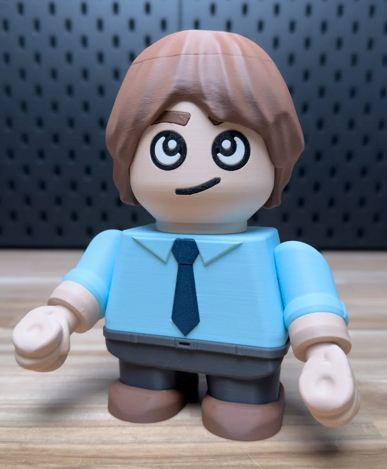 3D Printed Jim Halpert Medium Scale 6"-8" Chunk