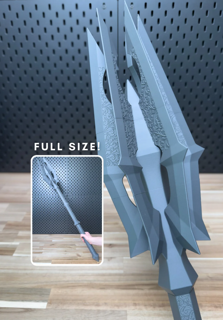 Sauron’s Mace Cosplay Prop Kit | Lord of the Rings Inspired 3D Printed Weapon